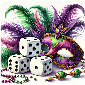 Bunco party themes - Mardi Gras